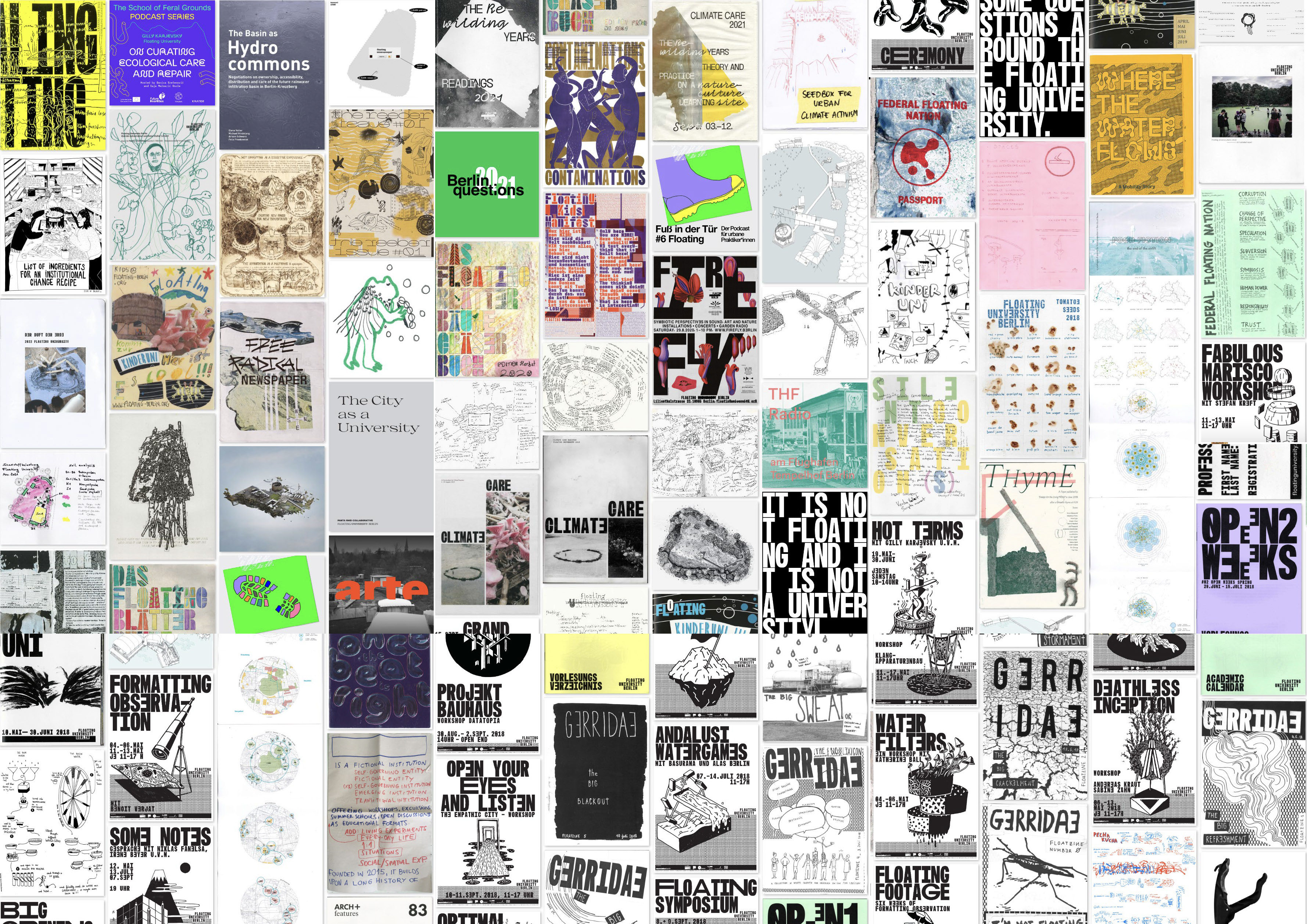 Floating University – 6 Jahre Programm-Collage